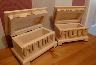 Sea and fish themed boxes