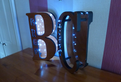 Personalised LED lights