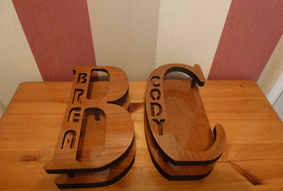 Personalised free standing or wall LED lights