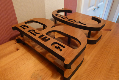 Personalised free standing or wall LED lights