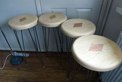 Set of 4 stools